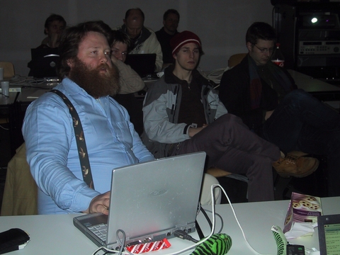 Phil showing the Plone Product installer